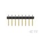 Te Connectivity Board Connector, 8 Contact(S), 1 Row(S), Male, Right Angle, Solder Terminal, Black Insulator 2842124-8 - alternate 2